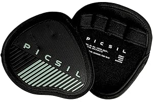 PICSIL - Fitness Grips Pads | Alternative to Gym Gloves | Strong Neoprene Grip for Weightlifting & Cross Training | Suitable for Men & Women | Design for Dumbbells and Pull Ups |