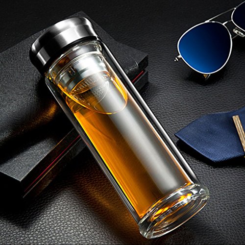jay!d® Trinkflasche [350ml] Doppelt-Verglast. Egal ob für Kaffee, Tee, Wasser, Smoothies oder Fruchtwasser. Die optimale Flasche für deinen Alltag - 6