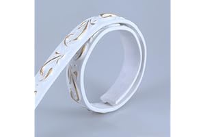 GUEST RUYUNLAI Ruyunlai Guest Frise Murale Autocollant en PVC Imperméable - Plinthe de Cuisine et Salle de Bain - Décor Mural 10 - Platine 2 x 500 cm