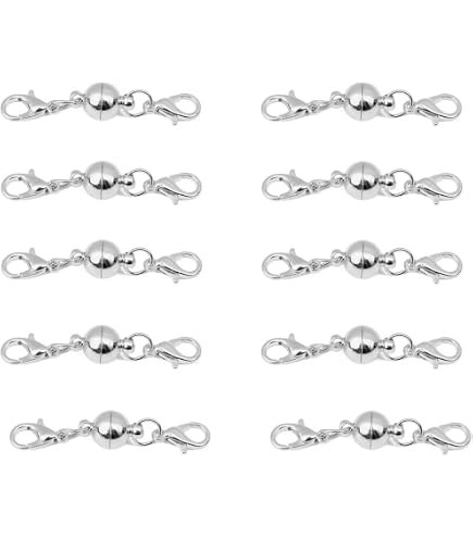 MQLSAERI Chiusure per Collane 925 Argento Chiusura a moschettone Chiusura a moschettone Bracciale Collana Fai da Te per Bracciale Collana Creazione di Gioielli Fai da Te
