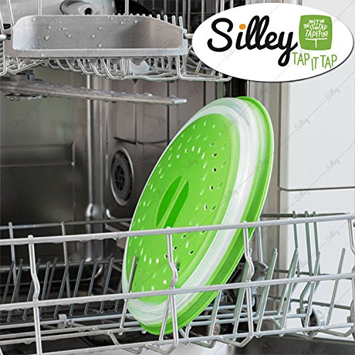 silley® Mikrowellenuhr, ausziehbar & # x2605; Deckel faltbar für Mikrowelle – minimaler Platzbedarf. – Spülmaschinenfest - 3