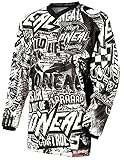 O´Neal Motocross Shirt Jersey Trikot Wild schwarz weiß...