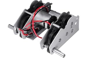 WANSUPYIN 2024 1 Set Cambio in Metallo per Heng Long 3818-1 1/16 RC Tank, Acciaio Gear Drive System Engine Motor Box
