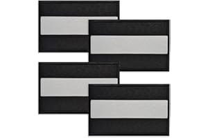 GIDWRIY 4 Stücke Reflektierende Sicherheitsflicken,Reflektierende Patches, Reflektor Klett Patch Leuchtend,Reflektor Patch,Rucksack Patches Klett,Reflektierender Aufnäher für Arbeitskleidung