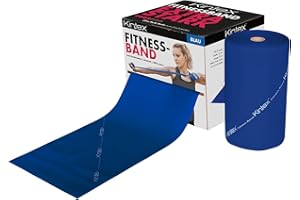 Kintex fitness band in rotolo, 25 m x 15 cm, banda da ginnastica in 5 punti di forza, 100% lattice, banda da allenamento da tagliare a misura, banda di resistenza