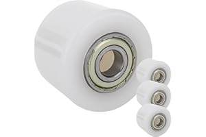 PrimeMatik - Ruota per transpallet Rullo per Pallet di Nylon 80x80 mm 600 kg 4-Pack
