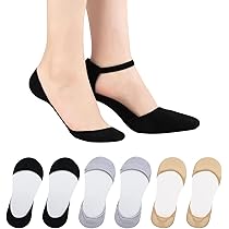 Fodera Per Scarpe Antiscivolo Da Donna Calzini Sottili Invisibili - Foto 2