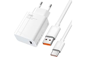 LEIKEDUN 33W Adaptateur Chargeur Rapide USB avec 6A Câble USB C pour Xiaomi Redmi Note 13/12/11/11S/9/10/11 Pro/12 Pro/13 Pro,Xiaomi 10T/11 Lite/10/10 Lite/10T Lite/11,POCO X6/X3/F3/X5/M5/F2 Pro (33W)