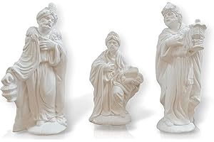 FUNNY CUP Figuras escayola Reyes Magos de Oriente. 23 cm. de Alto aproximádamente máximo. Conjunto de Modelos.