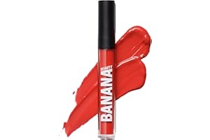 Banana Beauty Semi Matte Liquid Lipstick con tenuta fino a 10 ore (Oh Baby! / rosso vivo) – rossetto matte per labbra grandi – labbra idratate e volumizzate