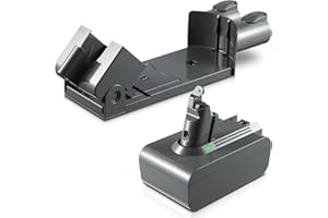 Lachy Grande Capacité 21,6V Batterie de Remplacement pour Dyson V6 Animal Motorhead Absolute Slim Fluffy Trigger SV03 SV04 SV05 SV06 SV07 SV09 DC58 DC59 DC61 DC62 VTC4 avec Support Mural