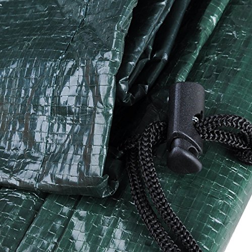 WOLTU GZ1167-a Schutzhülle Schutzhaube Abdeckplane Abdeckhaube Gartenmöbel Plane Hülle Abdeckung wasserdicht Grün für Sitzgruppe 240x136x88 cm