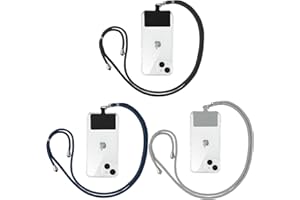 Yoedge Universelle Lanières de Téléphone en Bandoulière avec Patch, Adjustable Réglable Amovible en Nylon Pendentifs Collier de Longe Porte-clés Cordon pour Plupart de Téléphones Intelligents