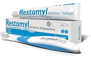 INNOVET Restomyl Dentifricio. Rimuove la placca e protegge le gengive, per la pulizia dei denti di cani e gatti - Tubo 50 ml