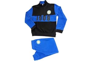 Planetex Pigiama Uomo Inter Calcio Abbigliamento Ufficiale FC Internazionale PS 08490 Caldo Pile