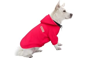 HuaLiSiJi Dog Hoodie Dog Sweatshirt Elasticity Fabric is Quite Comfortable, Soft and Warm for the Animal and Easy to Wear (Red, XL)