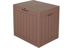 Ondis24 City Cube, Kunststoff Box - Abschließbare Poolbox, Gartenbox Wasserdicht, 110L, Taupe, 55x43x53cm Außenmaß, 75Kg Gewichts- & Sitzbelastbarkeit - Ideal für Wohnungs-, Pool- & Gartenbesitzer