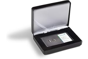 Leuchtturm NOBILE etui na 1 x wytłaczaną sztabkę złota w opakowaniu blistrowym w formacie poziomym, czarne