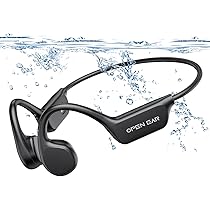 Écouteurs à Conduction Osseuse Relxhome Bluetooth 5.4 étanches IPX8 - Mémoire MP3 32 Go, Pour Natation Et Sport