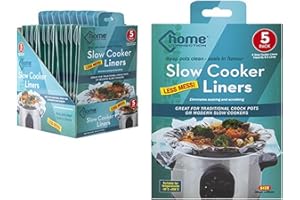 Lot de 5 doublures transparentes de qualité supérieure pour mijoteuse - Ajustement parfait pour toutes les mijoteuses