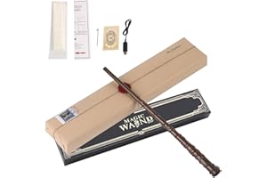 HLMNAKE Magie und Feuer Kraft Zauberstäbe mit Zauberpapier 3pcs, Zauberstab von Hermione Granger, perfekt für Cosplay, Halloween und mehr