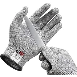 Paire de Gants Anti coupures Mamjack - Tout Simplement la Meilleure Protection Qui Existe Contre Les coupures du Quotidien (Cuisine, Jardinage, Bricolage) - Protection de Niveau 5 - (Taille XL)
