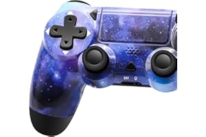 Effdrdfs Wireless Controller for PS-4, Controller Wireless for PS-4/Slim/PC, Bluetooth Gamepad Joystick with Dual Vibration Touch Panel 3.5mm Audio Jack Six-Axis Upgraded(Blue)