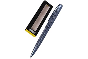 Online Eleganza Stylo à bille rotatif I Métal I Couleur : bleu nuit I Recharge de grande capacité interchangeable I Clip métallique I Couleur de l'encre noire I Stylo à bille avec emballage cadeau
