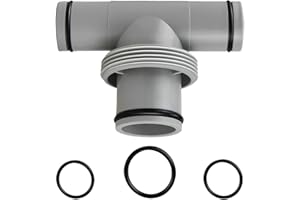 FORHOME T Piece Hose Connector Pool, Pool Replacement Dual Split Hose Above Ground Plunger Valve - Shut-Off Valve with Dual Inlets for Easy Pool Fittings and Maintenance