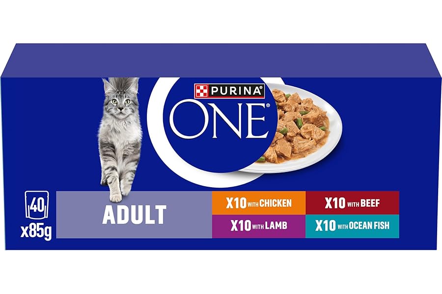 PURINA ONE Mini Fillets Mixed Selection in Gravy Adult Wet Cat Food 40x85g
