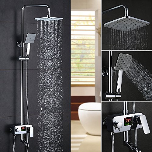 Homelody Colonne System Ensemble de Douche avec Ecran LCD Mitigeur Salle de...