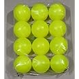 Plastic Cricket Ball - 3 inch Diameter Yellow Plastic Balls (Set of 12) for Kids