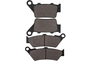 Cnornus Bremsbeläge Vorne und Hinten für Honda CB 500 1997-2003 NX 500 Dominator 1997-1999 NX 650 Dominator 1997-1999 FX 650 Vigor 1999-2003