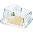 Butterdose Aus Glas Mit Deckel | Transparent, Rechteckig | Hält Butter Frisch & Streichfähig