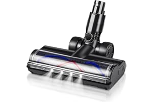 ‎ALLOYTOOL Ersatzkopf für Dyson V6 DC58 DC59 DC61 DC62 DC72 DC74 Akku-Staubsauger, V-förmige Turbo-Borsten-Rollbürste mit LED-Scheinwerfer, geeignet für Hartholzböden und Teppiche
