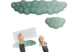 letuxaamz Repose-Poignet, Support Clavier Ordinateur Mousse à Mémoire Pour Clavier, Repose-Poignets, Souris, Coudières Pour Bureau, Tapis De Souris Jeu Pc, Salle Jeux, Détente Des Poigne