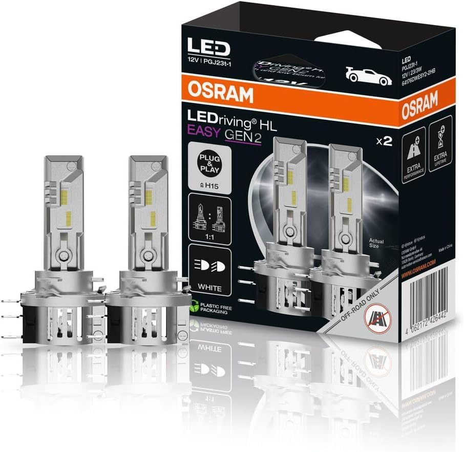 Technische Daten & Spezifikationen : Osram LEDriving HL EASY GEN 2 H15 LED high an