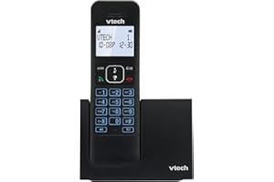 VTech LS1000 DECT Telefon bezprzewodowy Telefon bezprzewodowy z innowacyjną stacją ładującą, rozpoznawaniem dzwoniącym/funkcją połączeń, funkcją głośnomówiącą, podświetlanym ekranem i klawiaturą, tryb