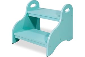 Kiddy dreams Sgabello bambini 2 gradini,scaletta bambini montessori sgabello per camerette, sgabello per bagno e cucina