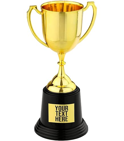 Trophée Cuillère En Bois Tecnocoppe – Hauteur 16 Cm, Plaque Personnalisable Offerte – Pour Humour, Cadeau, Dernier Classé