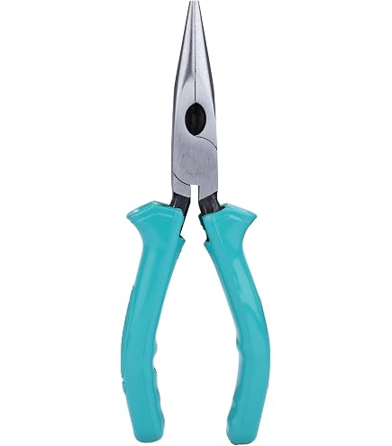BQKKWIN 11-Inch Long Reach Needle Nose Pliers - Milled Jaws, Vinyl Grips, For Mechanics & Technicians