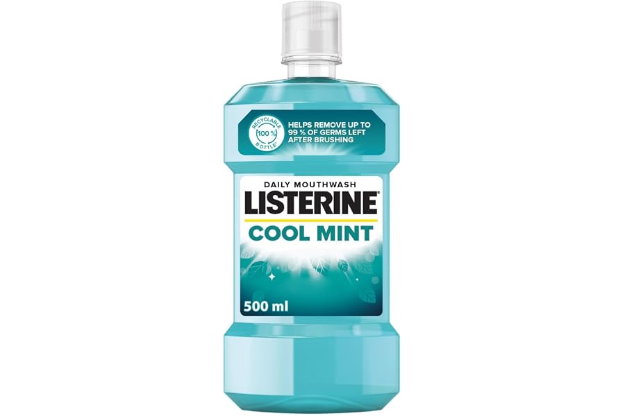 Listerine, Cool Mint, Daily Mouthwash, 500ml