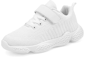 Piup Kids Trainers Boys Tennis Shoes Girls Running Shoes Knit Athletic Walking Shoes Breathable Lightweight Slip on Sneakers(Toddle/Little Kids/Big Kids)