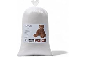 LUXUS WOHNKULTUR Luxus Füllwatte 1kg - Waschbar & Allergikerfreundlich - Bastelwatte, Kissenfüllung & Füllmaterial für Kissen, Watte für Wolkendecke & DIY Projekte, 95°C Waschbar, Oeko-Tex Zertifiziert(1000g)