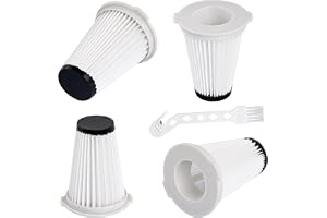 4-pack veckfilter för Einhell TE-SV 18 Li | Tvättbar, med rengöringsborste, lämplig för batteridammsugare TE-SV 18 Li