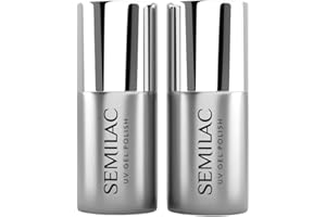 Semilac Basic Duo – Base para una perfecta adherencia & Top Coat con brillo para lámparas UV/LED