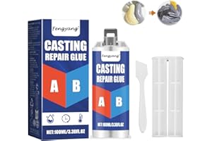 Fengyang® Metallo Liquido, Stucco Metallico, Colla per Metallo Extra Forte, Colla Metallo, Pasta per Riparazioni Metalliche, Bicomponente per Metalli, Colla Bicomponente per Metallo