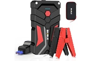 BIUBLE Avviatore Batteria Auto, 2000A 21800mAh Portatile Avviatore Emergenza per Auto(Adatto a 8.0L Gas o motore diesel 6.5L litri), 12V Jump Starter Booster Power Bank, Torcia a LED