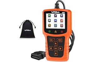 VPOW OBD2 Diagnostic Auto Valise Voiture: OBD Diagnostique Français Auto Multimarque pour BMW Peugeot VW Les Véhicules - Lecteur de Codes de Panne Moteur avec Lecture en Temps Réel des Données
