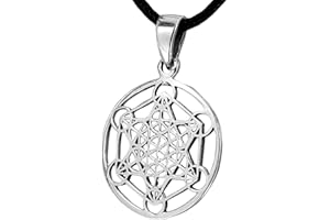 Kiss of Leather Metatrons - Ciondolo a forma di cubo in argento sterling 925, n. 402, Argento sterling